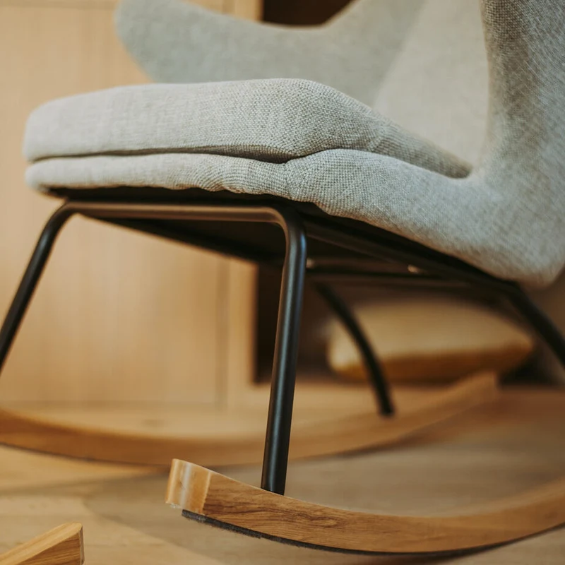 Quax Schaukel-/Stillsessel De Luxe Sand Grey