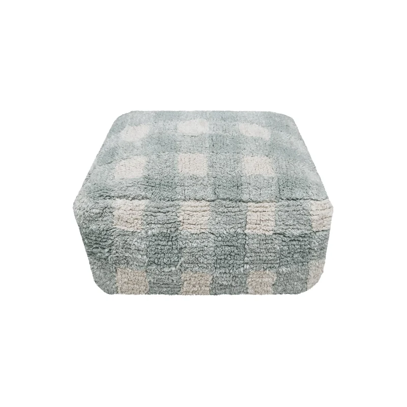 Sitzkissen für Kinder “Vichy Blue Sage”