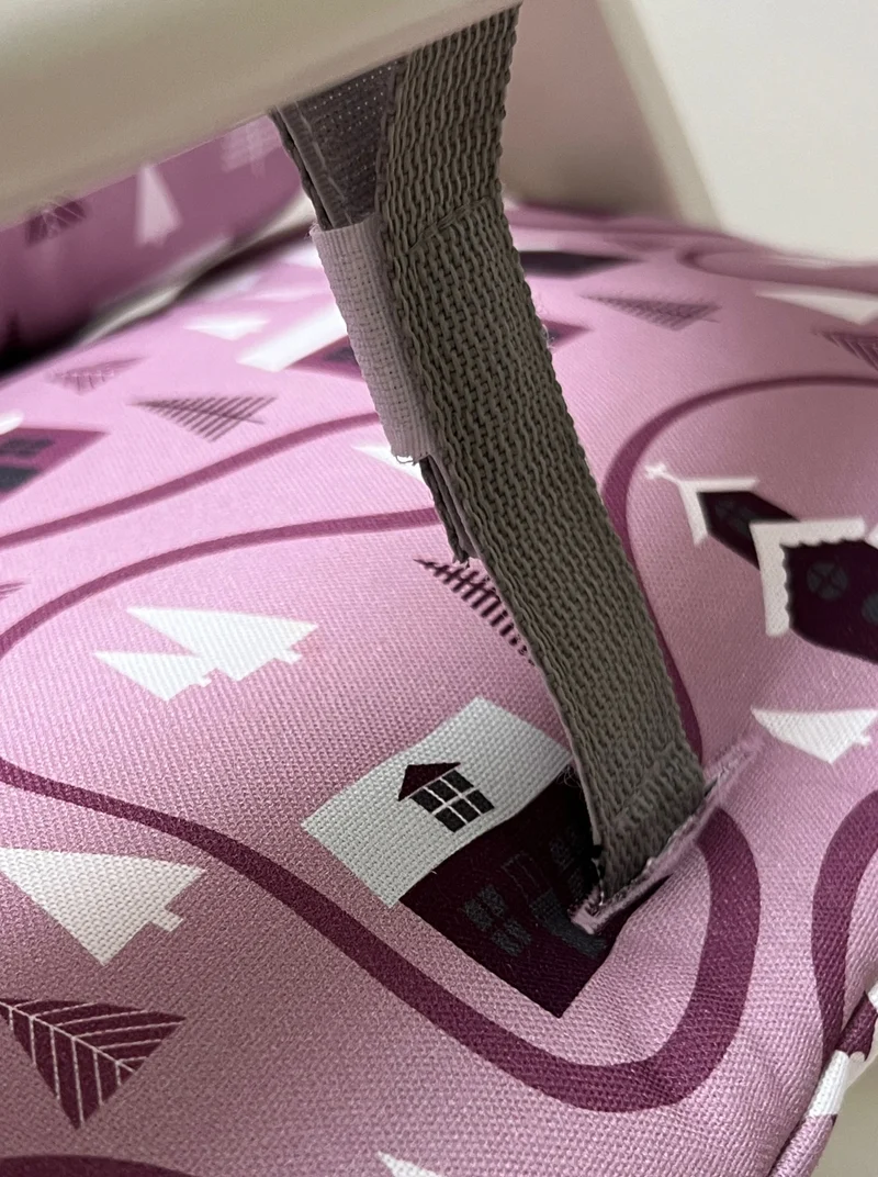 Sitzkissen Set für Hauck Alpha Weihnachten Schnee Rosa