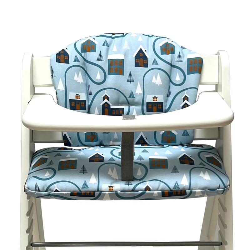 Sitzkissen Set für Hauck Alpha Weihnachten Schnee Blau