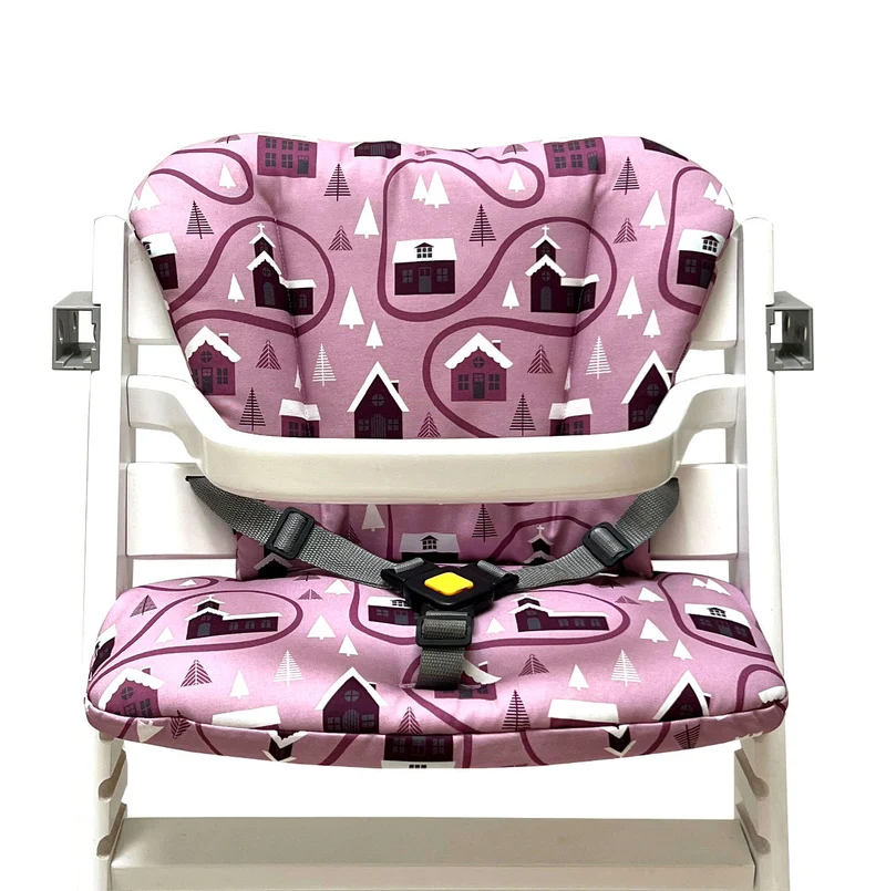 Timba Sitzkissen Set für Bebeconfort Hochstuhl Rosa Weihnachten