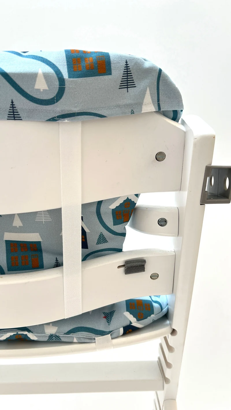 Timba Sitzkissen Set für Bebeconfort Hochstuhl Blau Weihnachten