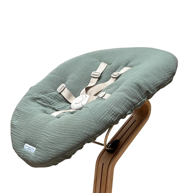 Bezug Nomi Babyschale von Stokke - Musselin Salbei Grün