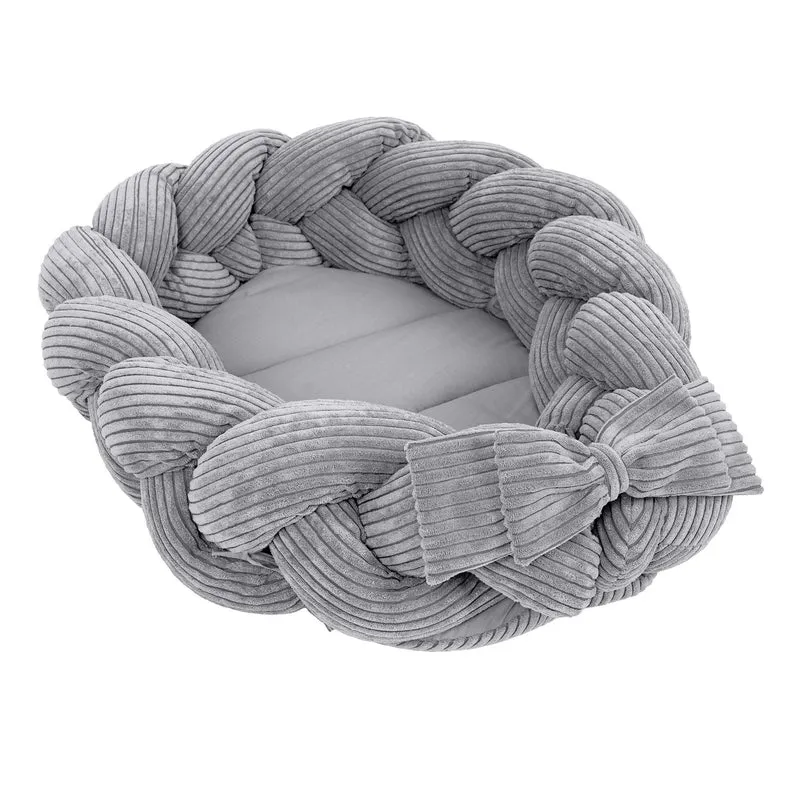 Baby Nest with Crib Braided Bumper | Aesthetic