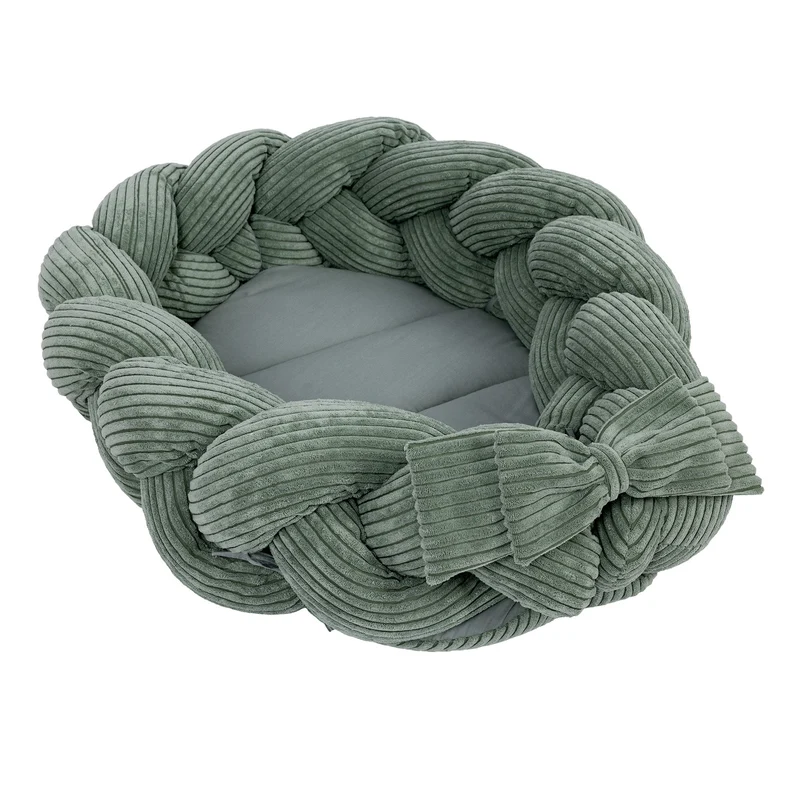 Baby Nest with Crib Braided Bumper | Aesthetic