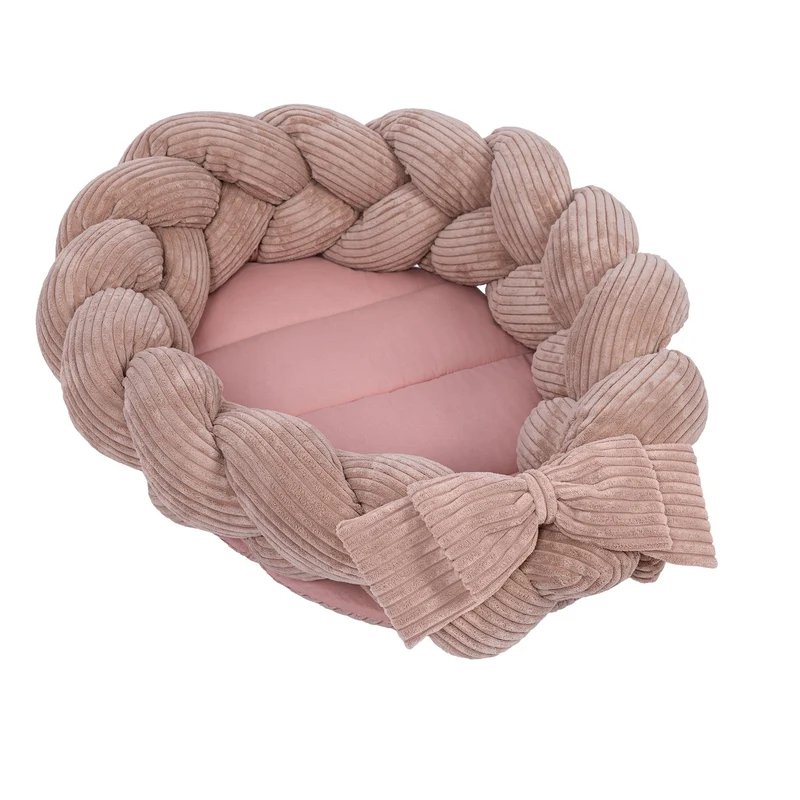 Baby Nest with Crib Braided Bumper | Aesthetic