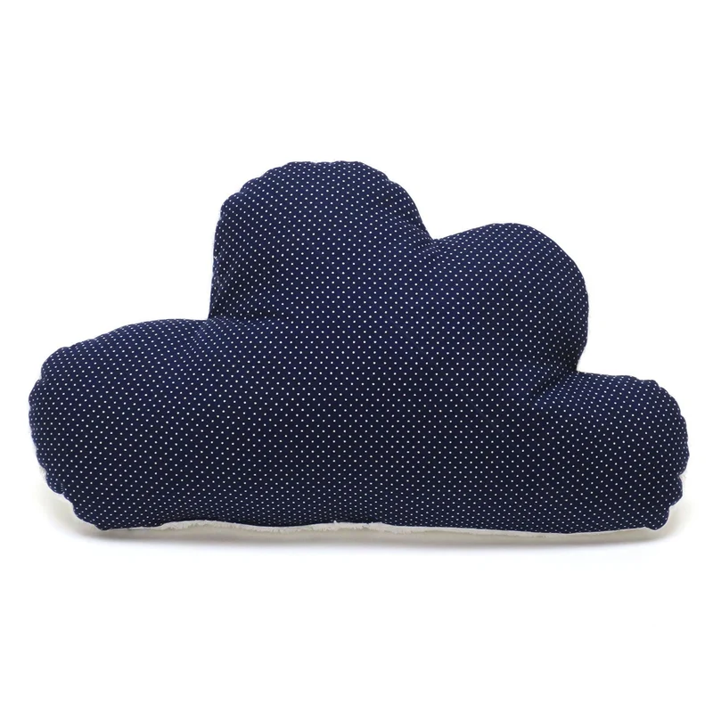 Schmuserwolke Wolken-Kissen - Blau Pünktchen
