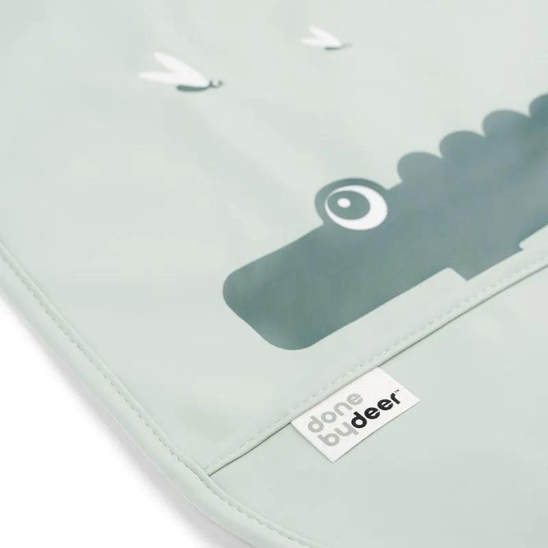 Lätzchen mit Klettverschluss “Croco Green” 2er Pack