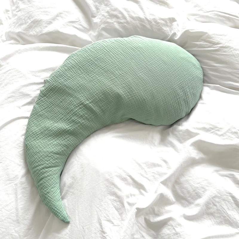 Yinnie Stillkissenbezug aus Musselin (135 cm x 35 cm) Salbei Eukalyptus Grün