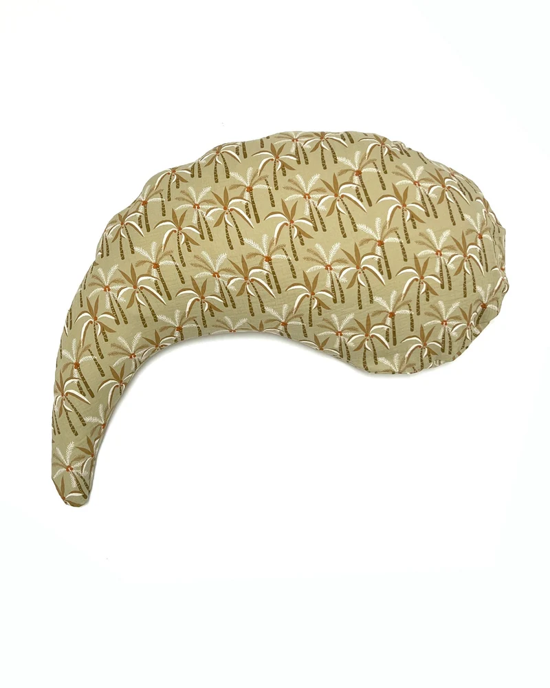 Yinnie Theraline Stillkissen inkl. Bezug Musselin (135 cm x 35 cm) Salbei Palme Grün
