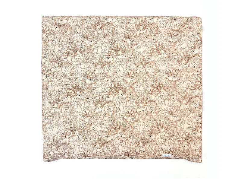 Musselin Bezug für Wickelauflage / Wickelunterlage Vädra von IKEA Dschungel Beige