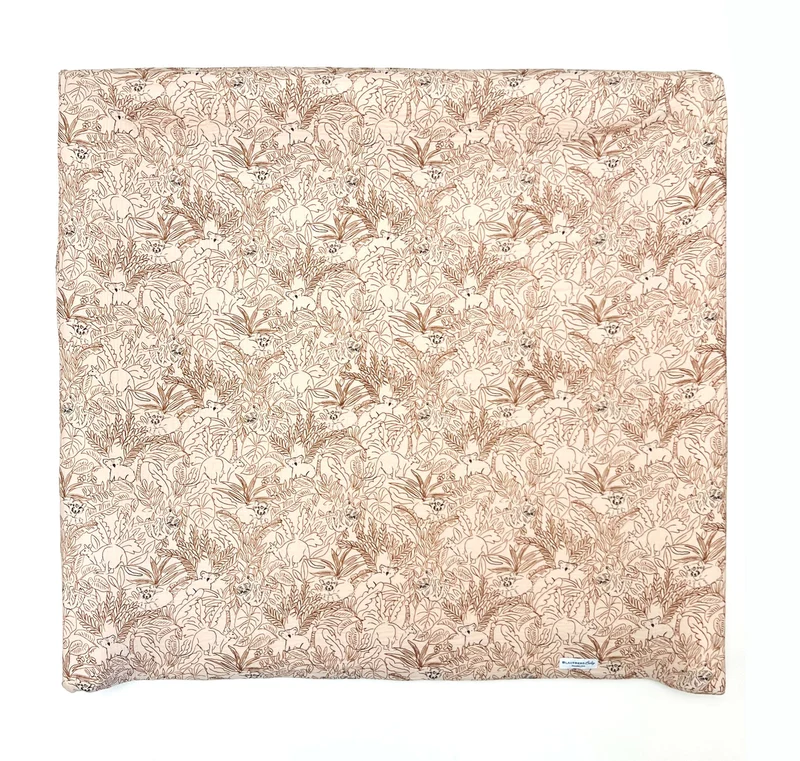 Musselin Bezug für Wickelauflage / Wickelunterlage Vädra von IKEA Dschungel Beige