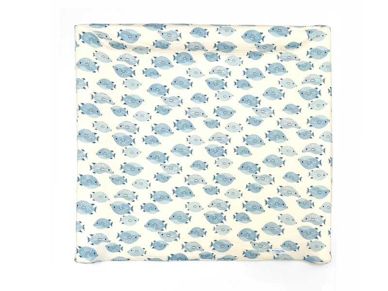 Musselin Bezug für Wickelauflage / Wickelunterlage Vädra von IKEA Fisch Beige