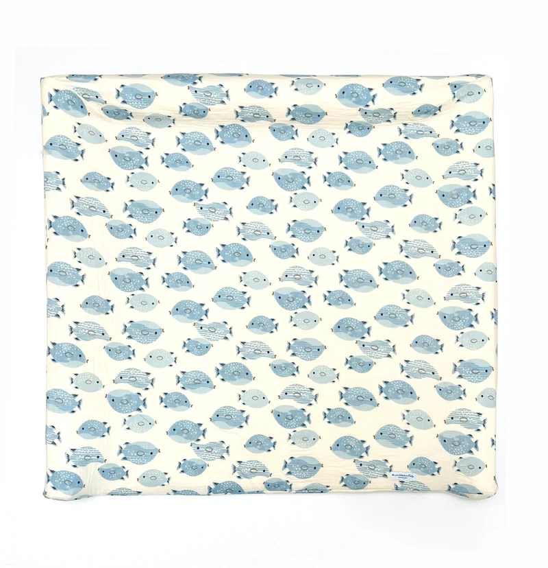 Musselin Bezug für Wickelauflage / Wickelunterlage Vädra von IKEA Fisch Beige