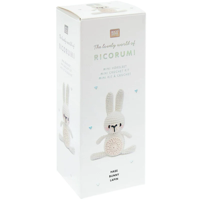 Amigurumi Häkelset Hase – Ricorumi Mini Easy – inkl. Anleitung & Zubehör