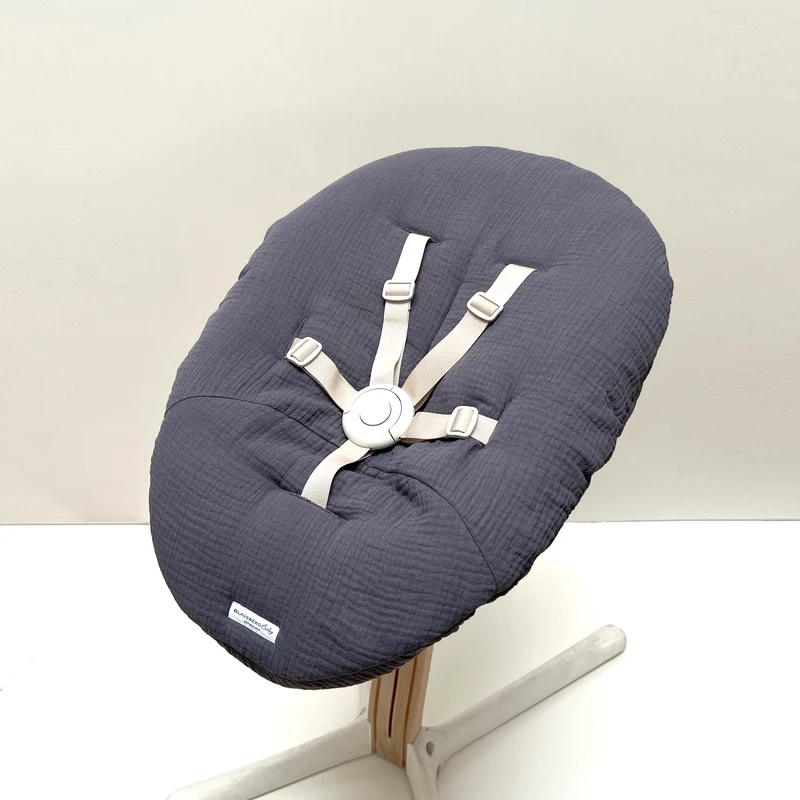 Bezug Nomi Babyschale von Stokke - Musselin Dunkelgrau