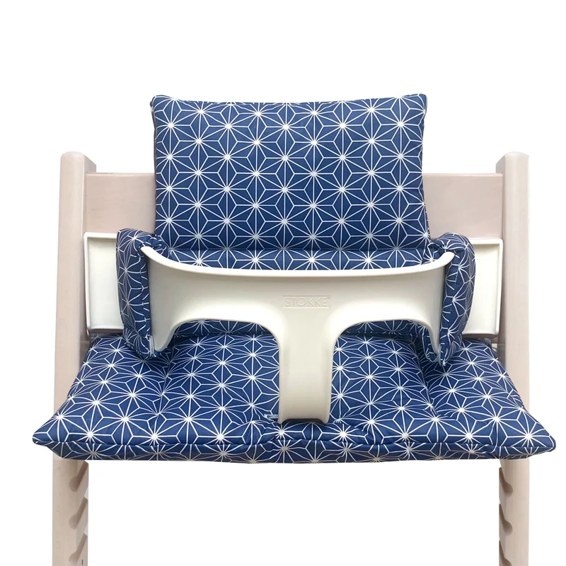 Tripp Trapp Sitzkissen Set Happy Star Blueberry Blau
