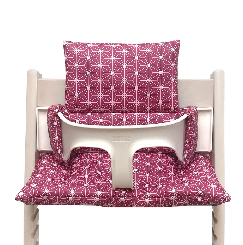 Tripp Trapp Sitzkissen Set Happy Star Cranberry Rot