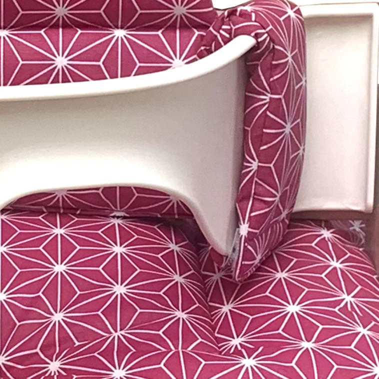 Tripp Trapp Sitzkissen Set Happy Star Cranberry Rot