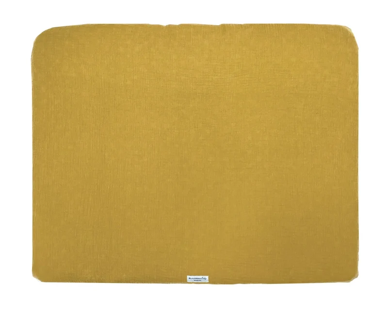 Musselin Bezug für Wickelauflage / Wickelunterlage 70x85 cm Senf Gelb