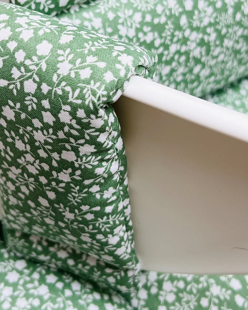 Sitzkissen Set für Stokke Tripp Trapp® ABWASCHBAR - Grün Blumen
