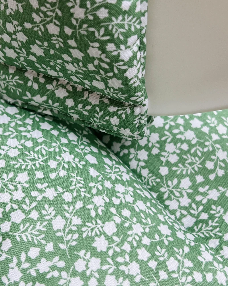 Sitzkissen Set für Stokke Tripp Trapp® ABWASCHBAR - Grün Blumen