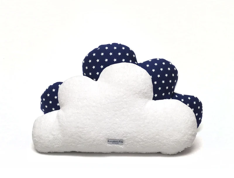 Schmuserwolke Wolken-Kissen - Blau Stern