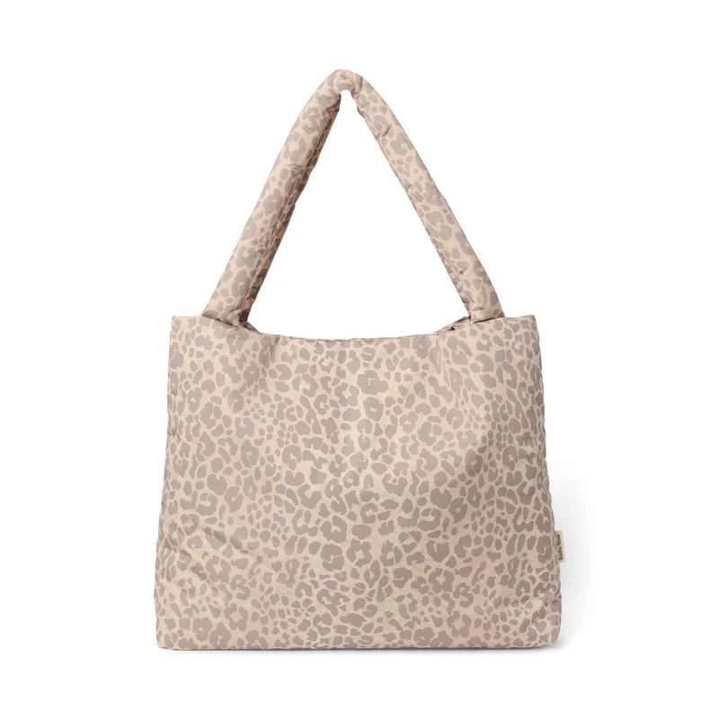 studio noos puffy Mom-Bag Leopard beige