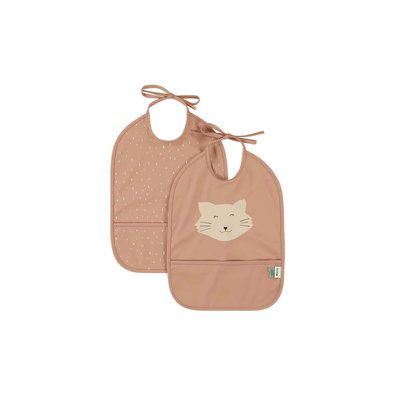 trixie Wasserabweisender Latz 2er Set - Mrs. Cat