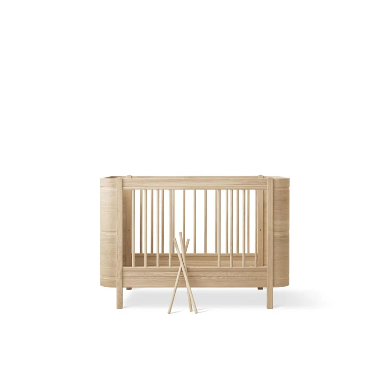 Oliver Furniture wood mini + Babybett exkl. Umbauset Eiche