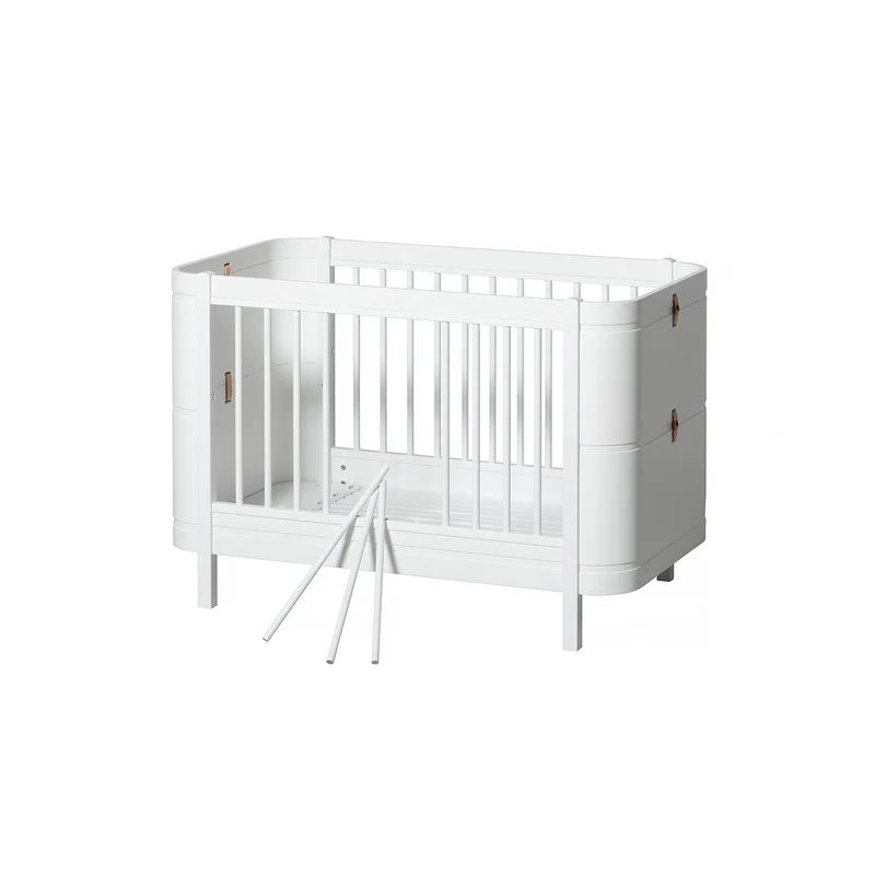 Oliver Furniture Wood Collection Mini+ Bett 68x122/162 cm, weiß