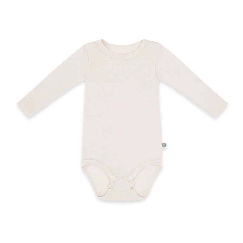 Merinowolle Langarm-Body | Essential Beige
