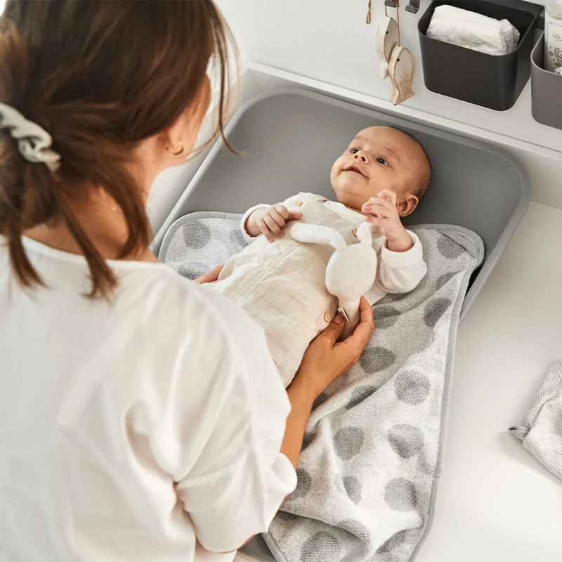 Leander Wickelkissen Matty Pearl grey
