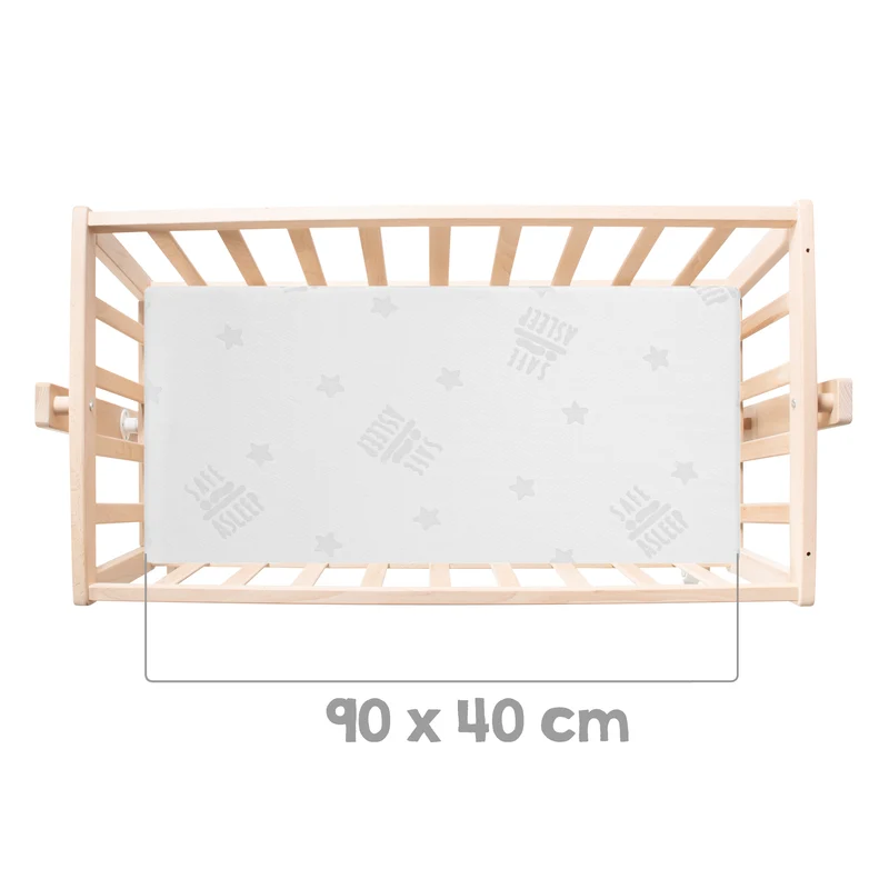 Komplettwiegenset 'Sternenzauber grau' 2 in 1 Stubenwagen & Wiege