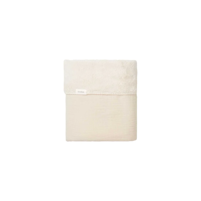 koeka Babydecke Plüsch Faro warm white 75x100