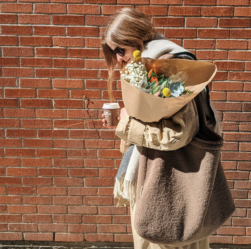 studio noos Teddy Mom-Bag braun