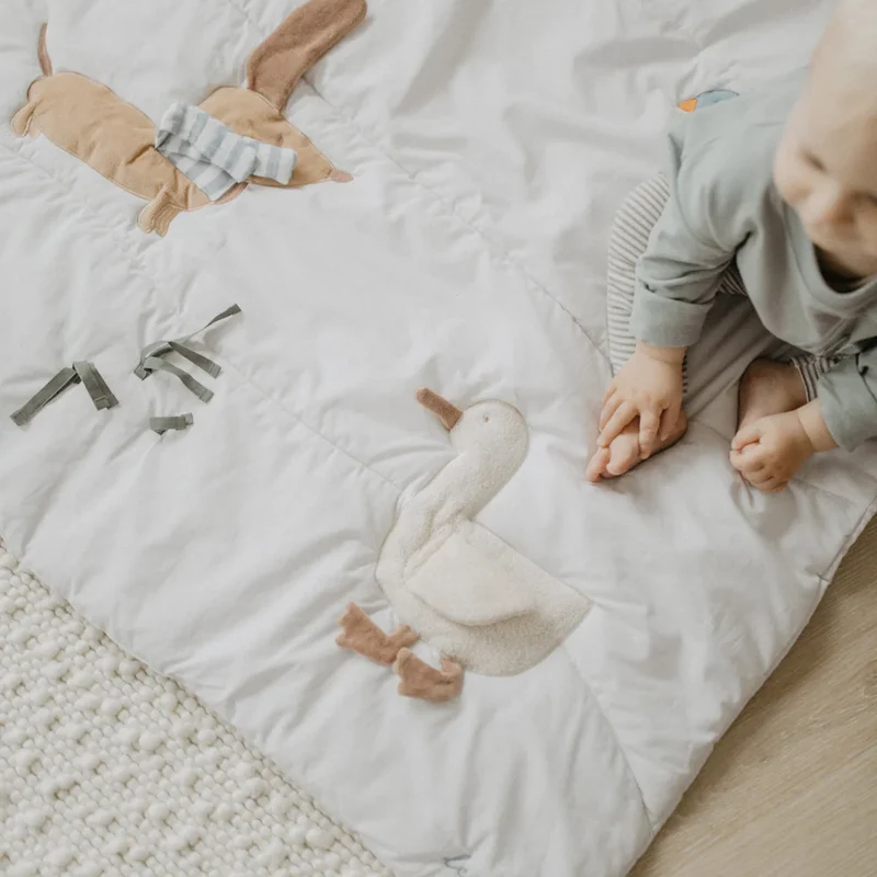 Leevje -Activity Decke 'dog' light blue