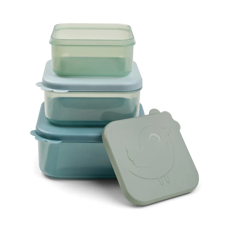 Done by deer - snack box 3er set - deer friends - blau