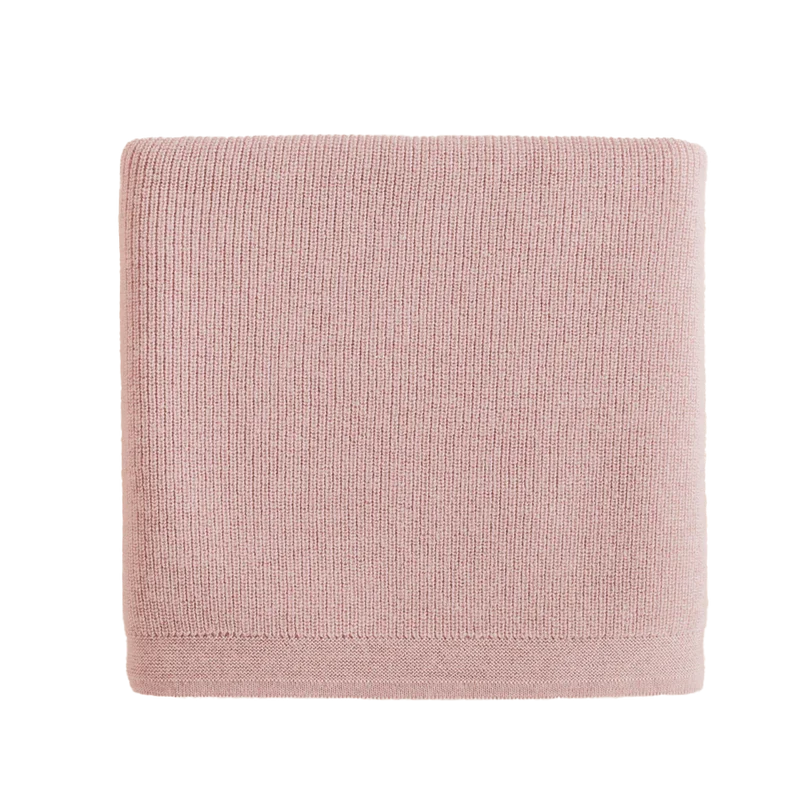 Hvid Babydecke Felix Merino powder 70x95 cm