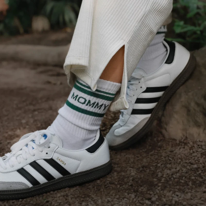 Famvibes STRIPED MOMMY SOCKEN - GREEN