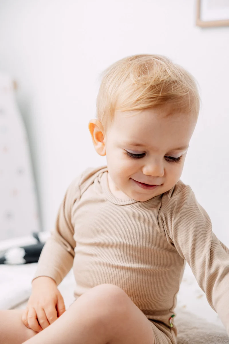 Organic Cotton Baby Body Langarm