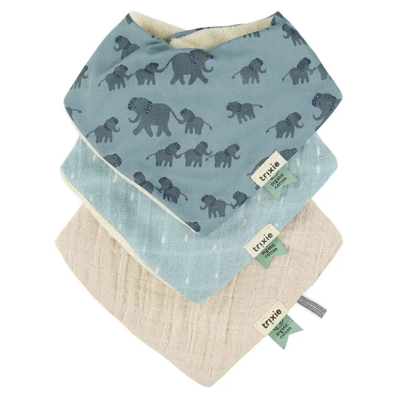 Trixie Bandana Lätzchen 3-pack mix - Enchanting Elephant