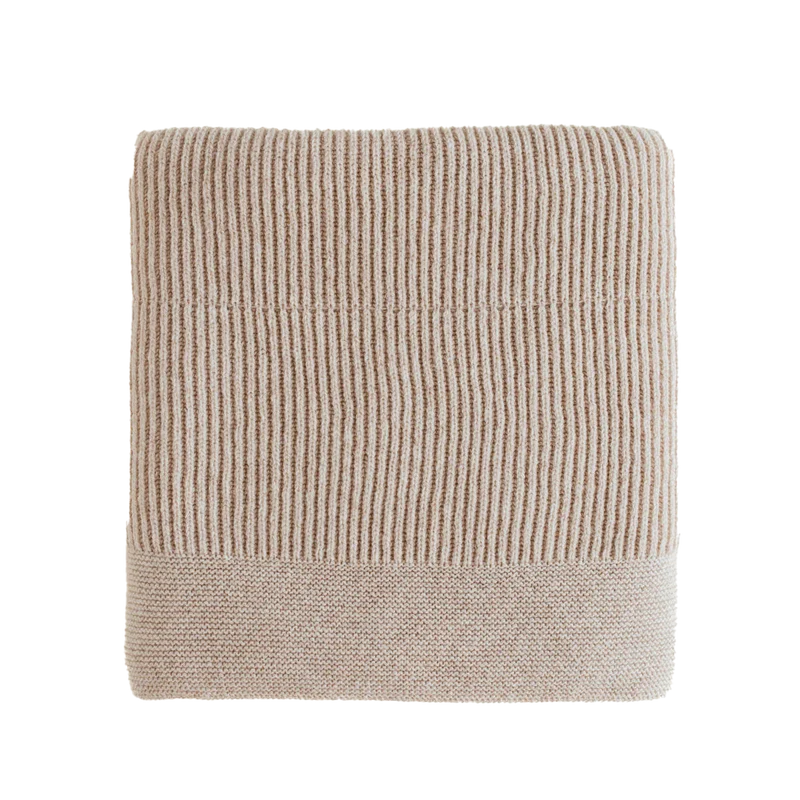 Hvid Decke Gaston Merino soft beige 100 x 140 cm