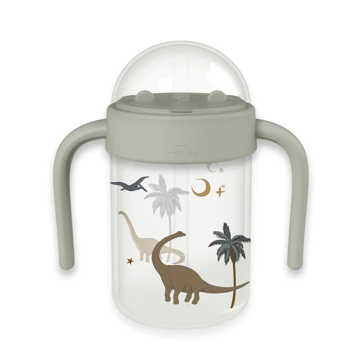 Konges Slojd Babyflasche mit Henkel - dino