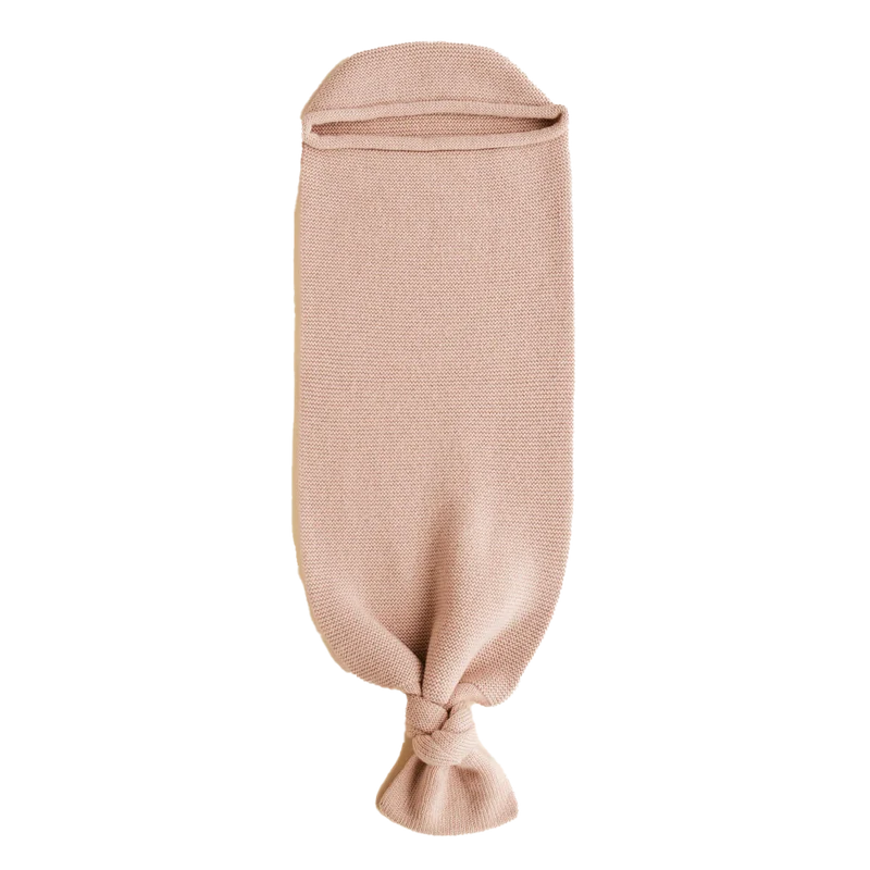 Hvid Cocoon Decke Merino apricot