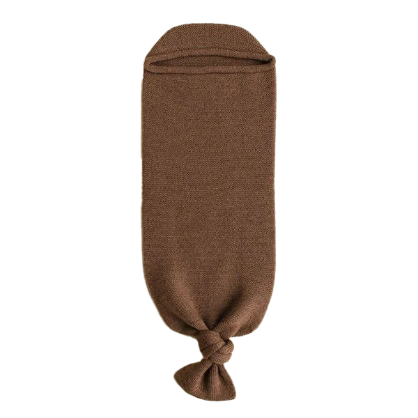 Hvid Cocoon Decke Merino mocha