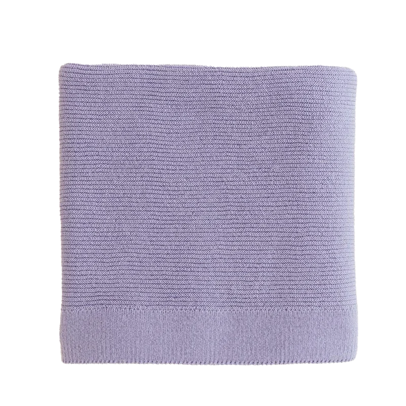 Hvid Babydecke Gust Merino lilac 70x95 cm