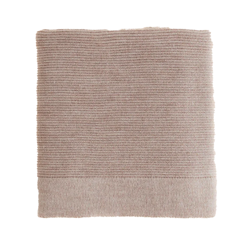 Hvid Babydecke Gust Merino sand 70x95 cm