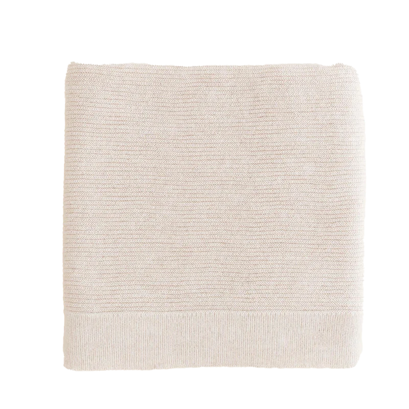 Hvid Babydecke Gust Merino cream 70x95 cm