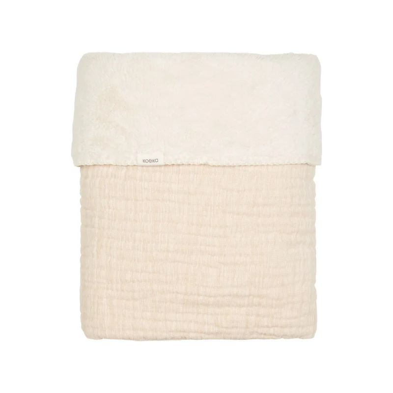 koeka Babydecke Plüsch Rivolii warm white 75x100